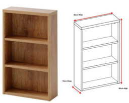 Impact Furniture Freestanding Bathroom Cabinets Furniture Set 800mm Vanity Sink Unit With Tallboy And Wall Storage Oak Effect Classic - thumbnail 9