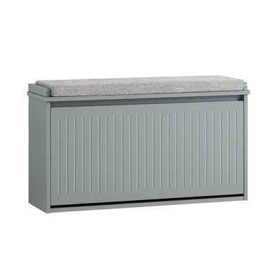 Sobuy Fsr98-L-Hg,shoe Bench With 1 Door Functional,grey,w62.6Xd30Xh70 - image 1