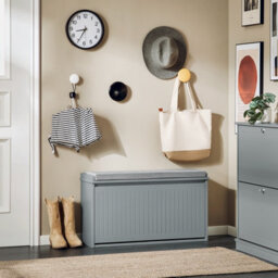 Sobuy Fsr98-L-Hg,shoe Bench With 1 Door Functional,grey,w62.6Xd30Xh70 - thumbnail 8