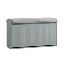Sobuy Fsr98-L-Hg,shoe Bench With 1 Door Functional,grey,w62.6Xd30Xh70 - thumbnail 1