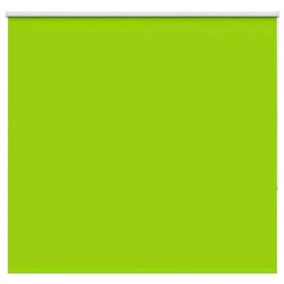Berkfield Roller Blind Blackout Leaves Green 155X150 Cm Fabric Width 151.6 Cm Polyester - image 1