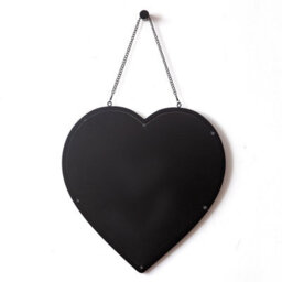 Aspect Furniture Hanging Heart Mirror/decorative Vanity Mirror (Black, 44.5 X 44.5 Cm) - thumbnail 6