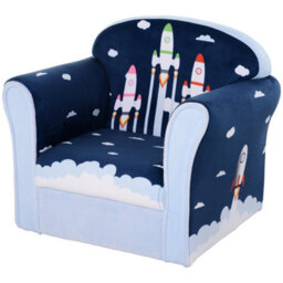 Homcom Children Chair Armchair Single Sofa Seat Kids Furniture 18M+ 45Kg - thumbnail 2