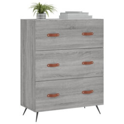 Berkfield Chest Of Drawers Grey Sonoma 69.5X34X90 Cm Engineered Wood - thumbnail 3