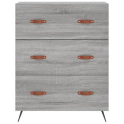Berkfield Chest Of Drawers Grey Sonoma 69.5X34X90 Cm Engineered Wood - thumbnail 5