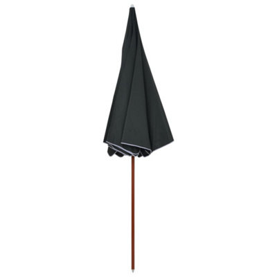 Berkfield Elegant Parasol With Steel Pole 300 Cm Anthracite - image 1