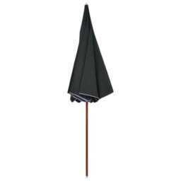 Berkfield Elegant Parasol With Steel Pole 300 Cm Anthracite - thumbnail 1