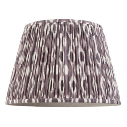 Loops Elegant Set Of 2 Handcrafted 40Cm Pearl Grey Tapered Cylinder Lamp Shades - thumbnail 5