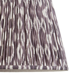 Loops Elegant Set Of 2 Handcrafted 40Cm Pearl Grey Tapered Cylinder Lamp Shades - thumbnail 3
