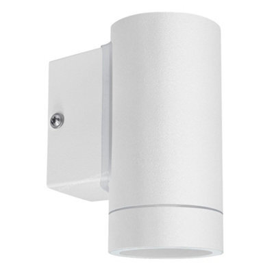 Long Life Lamps Company Matt White Single Stainless Steel Outdoor Wall Light Zlc053W - image 1