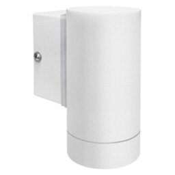Long Life Lamps Company Matt White Single Stainless Steel Outdoor Wall Light Zlc053W - thumbnail 3
