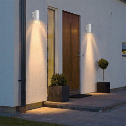 Long Life Lamps Company Matt White Single Stainless Steel Outdoor Wall Light Zlc053W - thumbnail 7