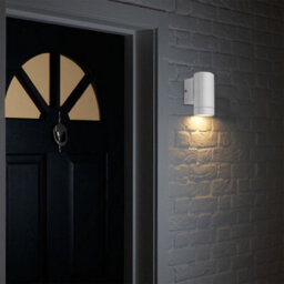 Long Life Lamps Company Matt White Single Stainless Steel Outdoor Wall Light Zlc053W - thumbnail 8
