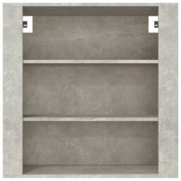 Berkfield Wall Cabinet Concrete Grey 80X33X80 Cm Engineered Wood - thumbnail 3