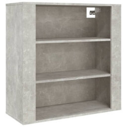 Berkfield Wall Cabinet Concrete Grey 80X33X80 Cm Engineered Wood - thumbnail 2