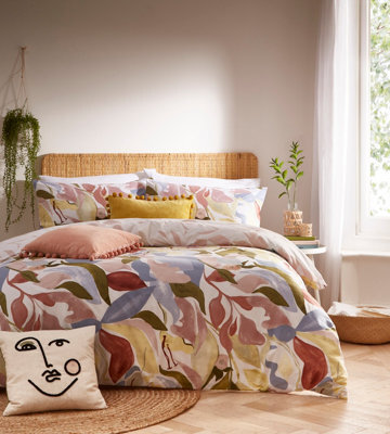 Furn. Amarosa Abstract Floral Reversible Duvet Cover Set - image 1