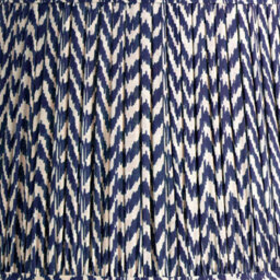 Pacific Lifestyle 45Cm Blue Chevron Tapered Pleat Table Lampshade - thumbnail 3