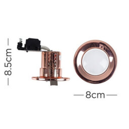 Valuelights Fire Rated Polished Copper Effect Gu10 Recessed Ceiling Downlight/spotlight - Includes 5W Led Bulb6500K Cool White - thumbnail 4