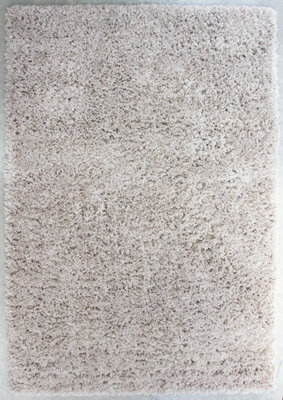 Loomed Beige Thick Soft Shaggy Area Rug 200X290Cm - image 1