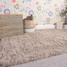 Loomed Beige Thick Soft Shaggy Area Rug 200X290Cm - thumbnail 6