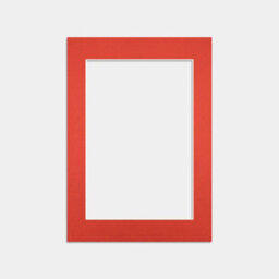 Ak Frames A4 Poppy Red Picture Mounts To Fit 9X6 Aperture Size - Mount Board Only (No Frame Included) - thumbnail 1