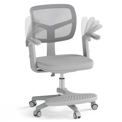 Gainoom Kids Grey Desk Chair Children Study Chair W/adjustable Height - image 1