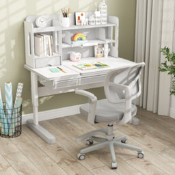 Gainoom Kids Grey Desk Chair Children Study Chair W/adjustable Height - thumbnail 5