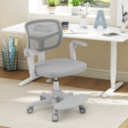 Gainoom Kids Grey Desk Chair Children Study Chair W/adjustable Height - thumbnail 6