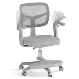 Gainoom Kids Grey Desk Chair Children Study Chair W/adjustable Height - thumbnail 1