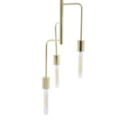 Orsina Warm Gold Finish 3-Light Pendant With Adjustable Height, Ceiling Pendant Light, Perfect For Workspace - thumbnail 3