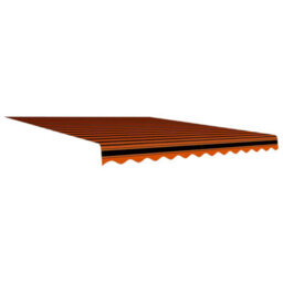 Berkfield Awning Top Sunshade Canvas Orange And Brown 350X250 Cm