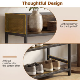 Gainoom 4-Tier Shoe Rack Industrial Shoe Organizer Freestanding Shoe Storage Shelf - thumbnail 8