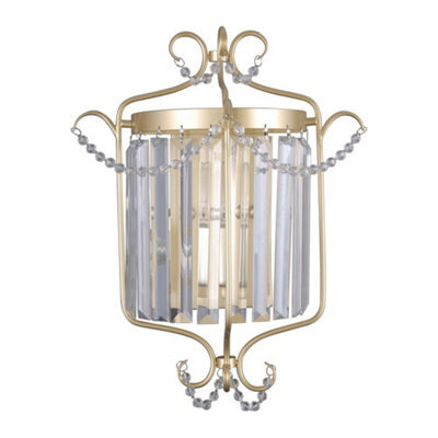 Luminosa Lighting Luminosa Classic Wall Lamp Golden Champagne 1 Light , E14 - image 1