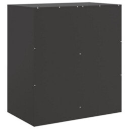 Berkfield Sideboard Black 67X39X73 Cm Steel - thumbnail 9