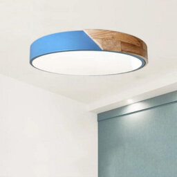 Pheashine Blue Acrylic Ceiling Lamp 24W 6500K White Light Industrial Design 220V - thumbnail 1