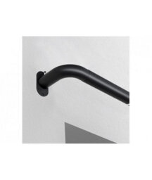 25-28mm Room Darkening Extendable Curtain Pole - Black, 170-300Cm - thumbnail 2