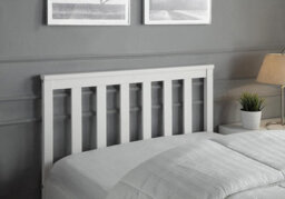 Home Treats Single White Wooden Bed With Mattress Pocket Sprung Wood Children's Bed - thumbnail 6
