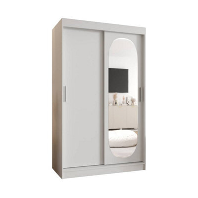 Arte Radiant White Royal Sliding Door Wardrobe 1200mm X 2000mm X 620mm - A Bright And Sophisticated Storage Solution - image 1