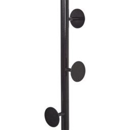 Beliani Black Marble Base Coat Stand Freestanding Industrial Jacket Rack For Hallways And Bedrooms - thumbnail 3