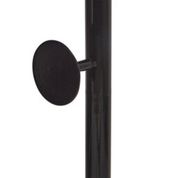 Beliani Black Marble Base Coat Stand Freestanding Industrial Jacket Rack For Hallways And Bedrooms - thumbnail 5