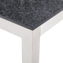 Beliani Garden Dining Set 6 Seater Grosseto Granite Flamed Black/ Beige - thumbnail 9