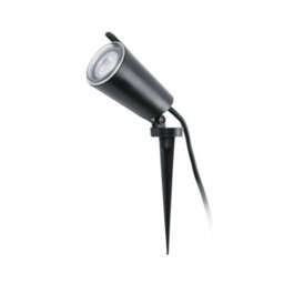 Luminosa Lighting Luminosa Toni 1 Light Outdoor Display & Spot Black Ip65, Gu10 - thumbnail 1