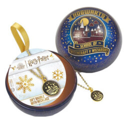 Harry Potter Hogwarts Castle Christmas Bauble Royal Blue/gold (One Size) - thumbnail 3
