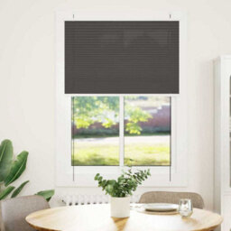 Berkfield Pleated Blind Black 90X100 Cm Fabric Width 89.4 Cm Polyester - thumbnail 2