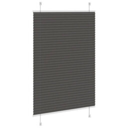 Berkfield Pleated Blind Black 90X100 Cm Fabric Width 89.4 Cm Polyester - thumbnail 4