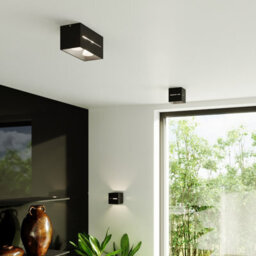 Sollux Lighting Lobo Aluminium Black 1 Light Classic Ceiling Light - thumbnail 9