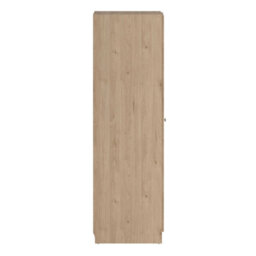 Wyld Haus Cherryfern Natural Oak 2-Door Wardrobe Tall With Shelves And Hanging Rail - thumbnail 5