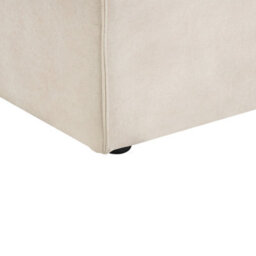 Beliani Left-Hand Chaise Longue Hellnar Velvet Light Beige - thumbnail 8