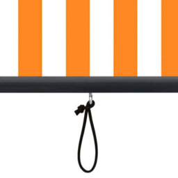 Berkfield Outdoor Roller Blind 100X250 Cm White And Orange - thumbnail 7