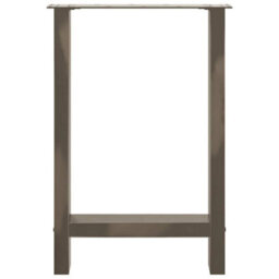 Berkfield Dining Table Legs Natural Steel 2 Pcs 50X(72-73) Cm Steel - thumbnail 5